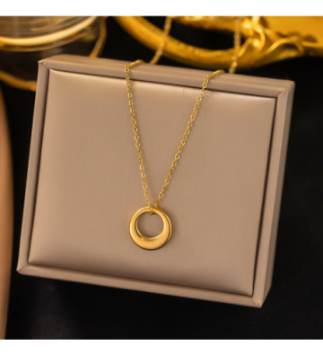 Collares acero Dorado...