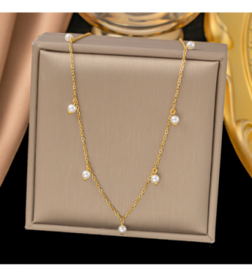 Collares acero Dorado...