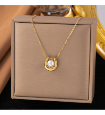 Collares acero Dorado...