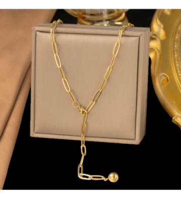 Collares acero Dorado...