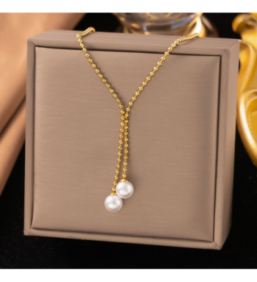Collares acero Dorado...