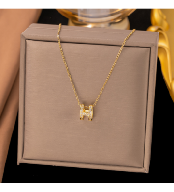 Collares acero Dorado...
