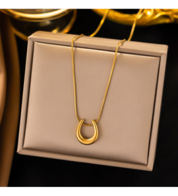 Collares acero Dorado...