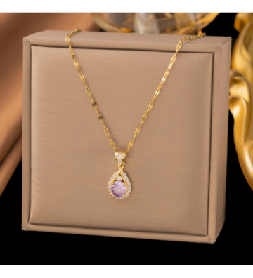 Collares acero Dorado...