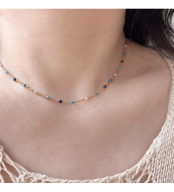 Collares acero Dorado...