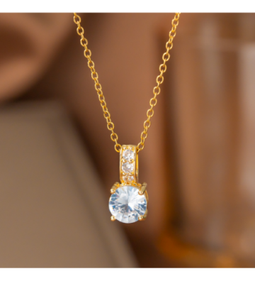 Collares acero Dorado...