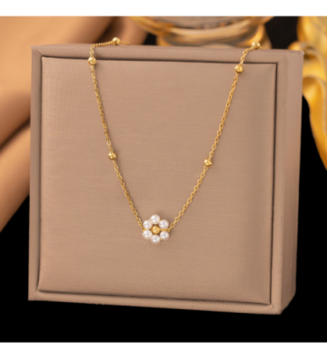 Collares acero Dorado...