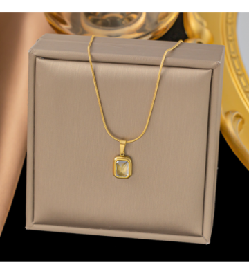 Collares acero Dorado...