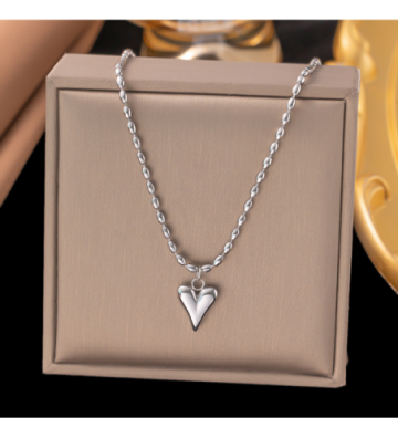 Collares acero Plateado...