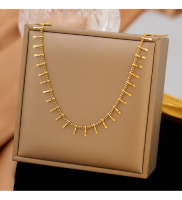 Collares acero Dorado...
