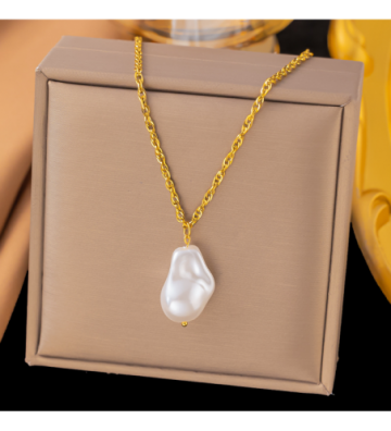 Collares acero Dorado...