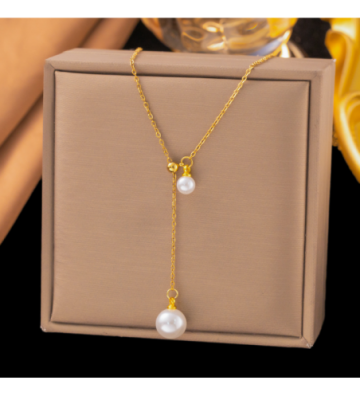 Collares acero Dorado...