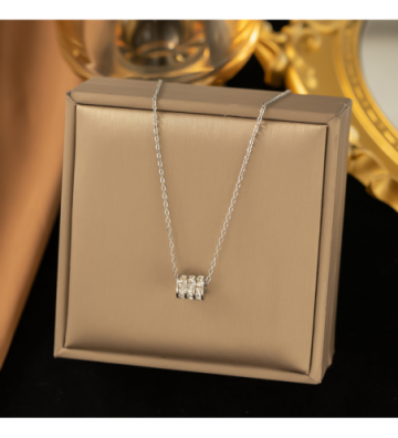 Collares acero Plateado...