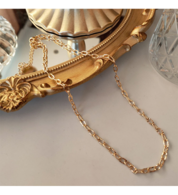 Collares acero Dorado...