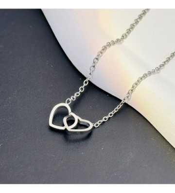Collares acero Plateado...