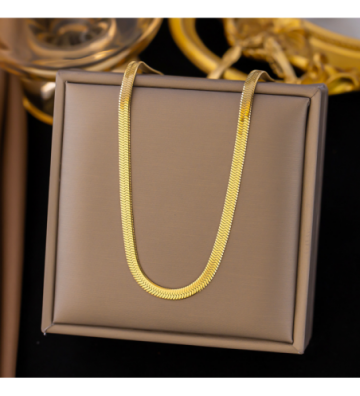 Collares acero Dorado...
