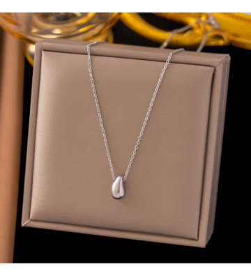 Collares acero Plateado...