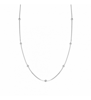 Collares acero Plateado...
