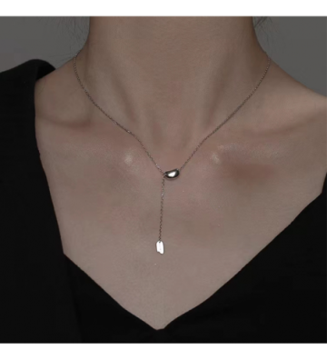 Collares acero Plateado...