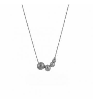 Collares acero Plateado...