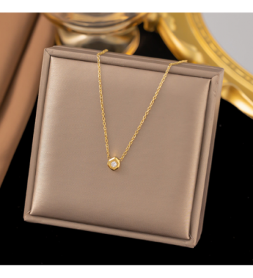 Collares acero Dorado...