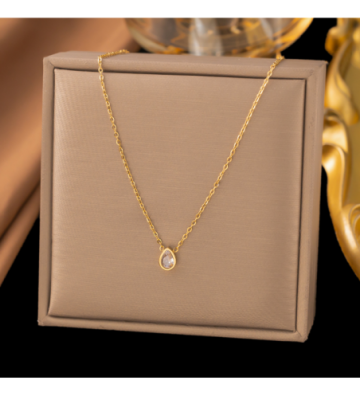 Collares acero Dorado...