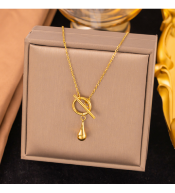Collares acero Dorado...
