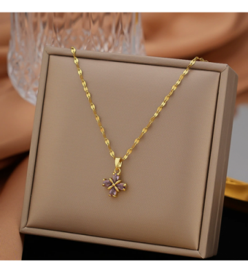 Collares acero Dorado...