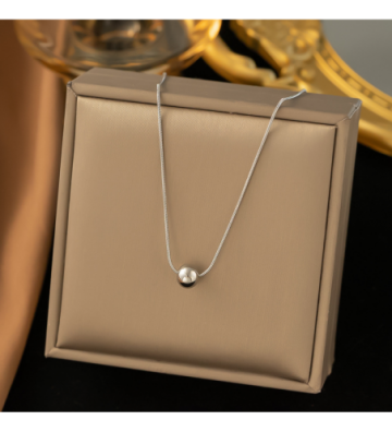 Collares acero Plateado...
