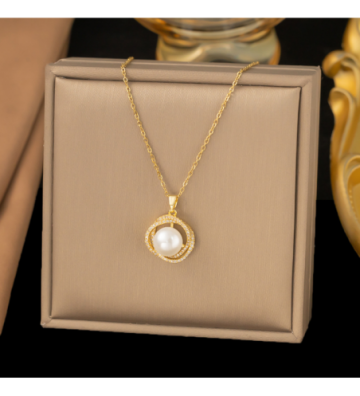 Collares acero Dorado...