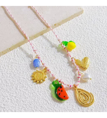 Collares acero Dorado...