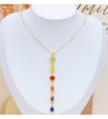 Collares acero Dorado...