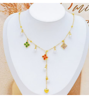 Collares acero Dorado...