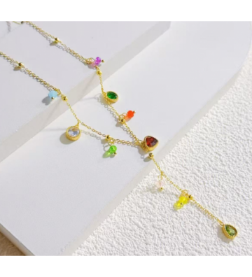 Collares acero Dorado...