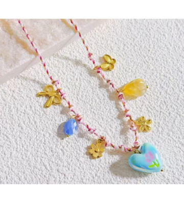 Collares acero Dorado...
