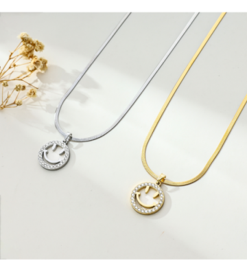 Collares acero Dorado...