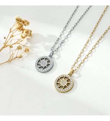 Collares acero Dorado...