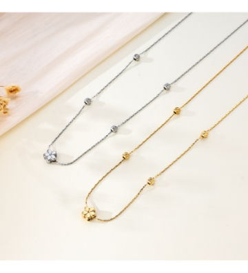 Collares acero Dorado...
