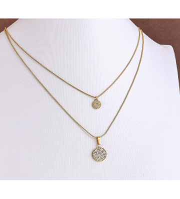 Collares acero Dorado...