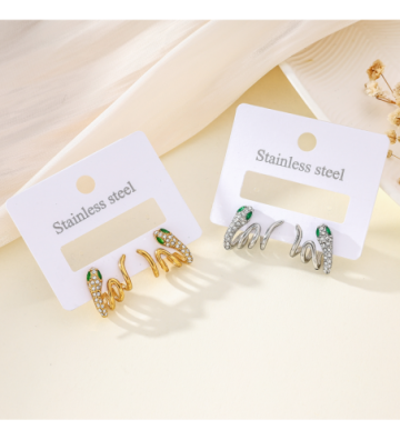Pendientes acero Plateado...