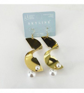 Pendientes acero Dorado