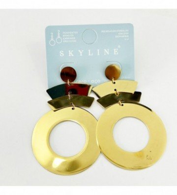 Pendientes acero Dorado