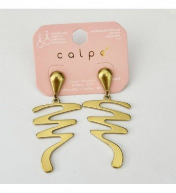 Pendientes acero Dorado
