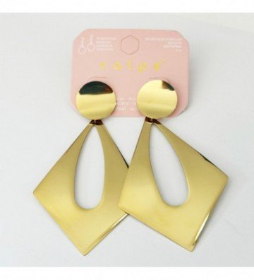 Pendientes acero Dorado