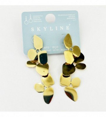 Pendientes acero Dorado