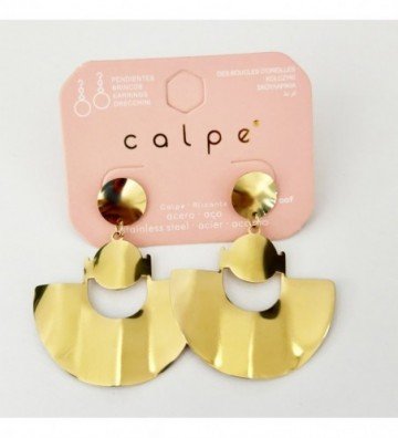 Pendientes acero Dorado