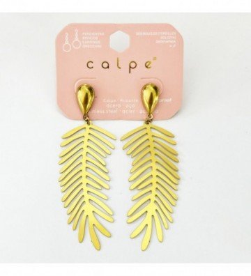Pendientes acero Dorado