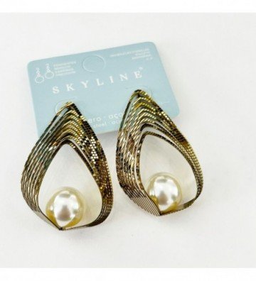 Pendientes acero Dorado