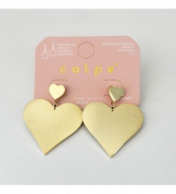 Pendientes acero Dorado