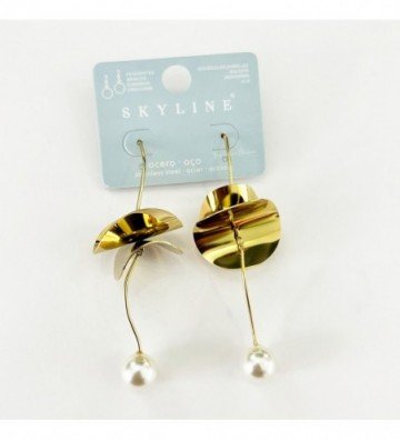 Pendientes acero Dorado